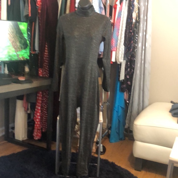 Women' Sexy See Through Clubwear Jumpsuit Sparkly Backless Bodycon NWT - Picture 4 of 4